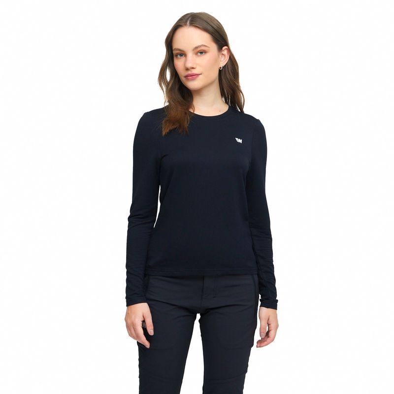WEINBRENNER - POLERA MANGA LARGA MUJER WEINBRENNER CALGARY NEGRO