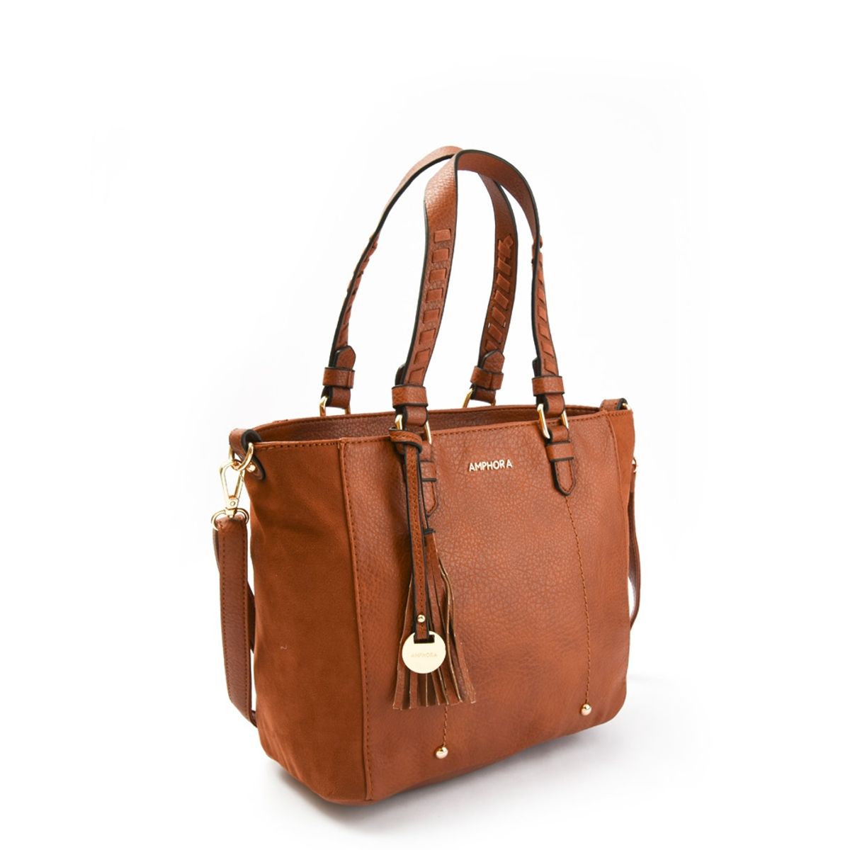 AMPHORA - Betima cartera dos asas bote café medio