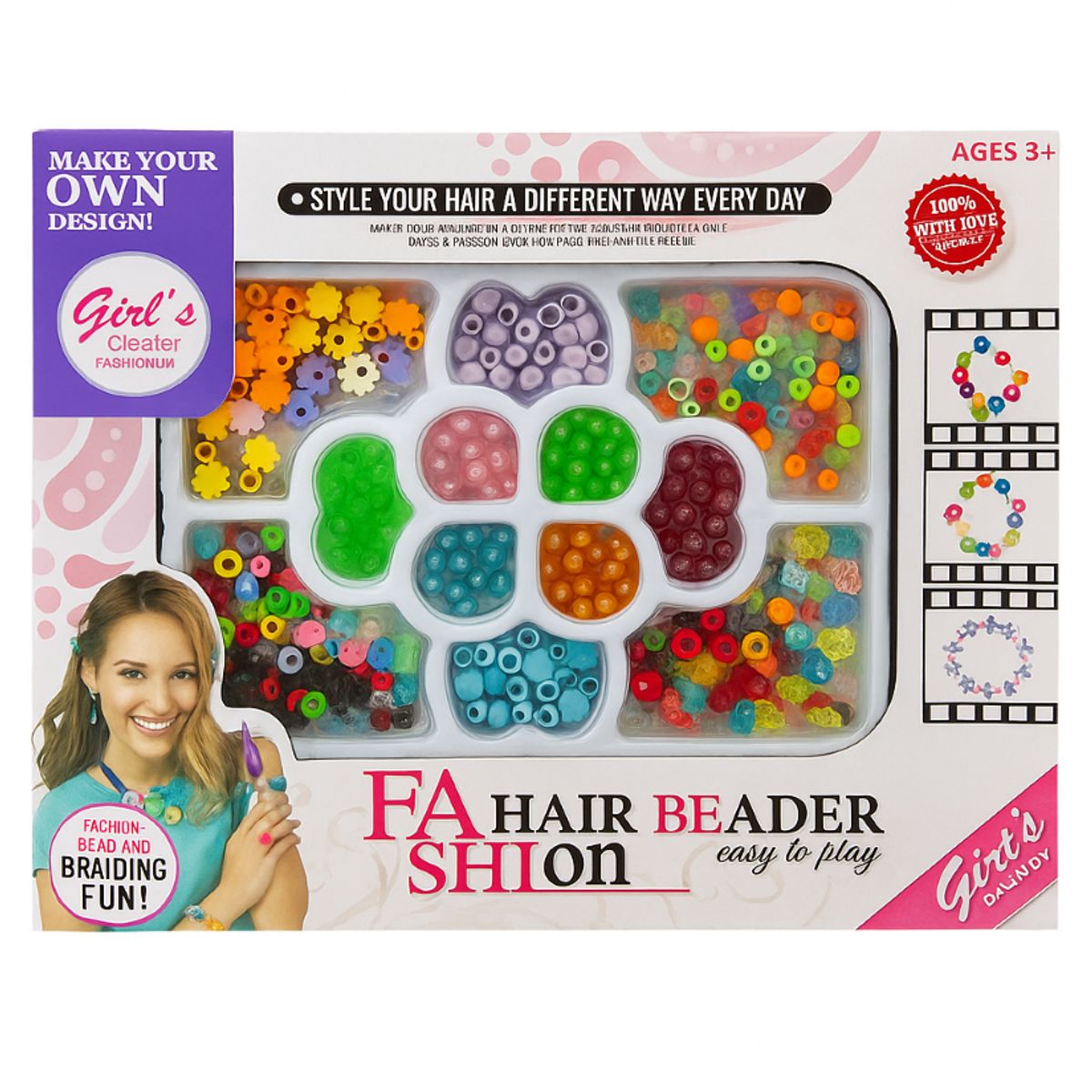 GENERICO - Set Pulseras Fashion Hair Niñas