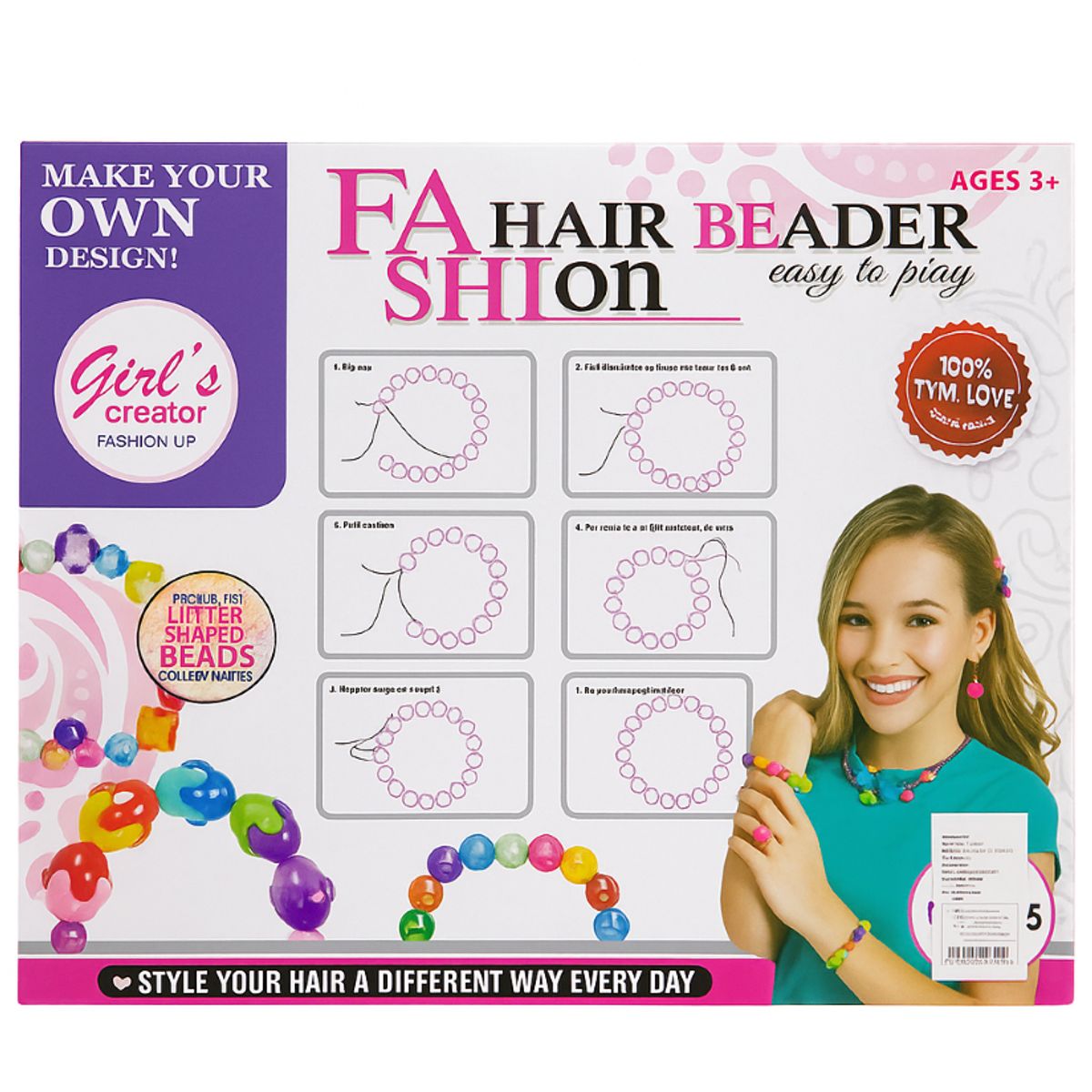 GENERICO - Set Pulseras Fashion Hair Niñas