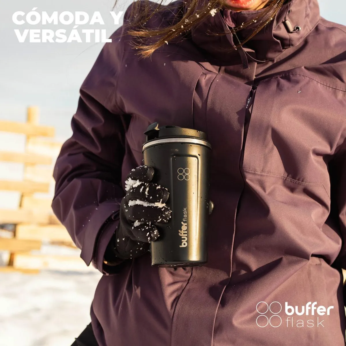 BUFFER FLASK - Termo Para Cafe Vaso Térmico Mug Buffer 500ml 17oz Sellable