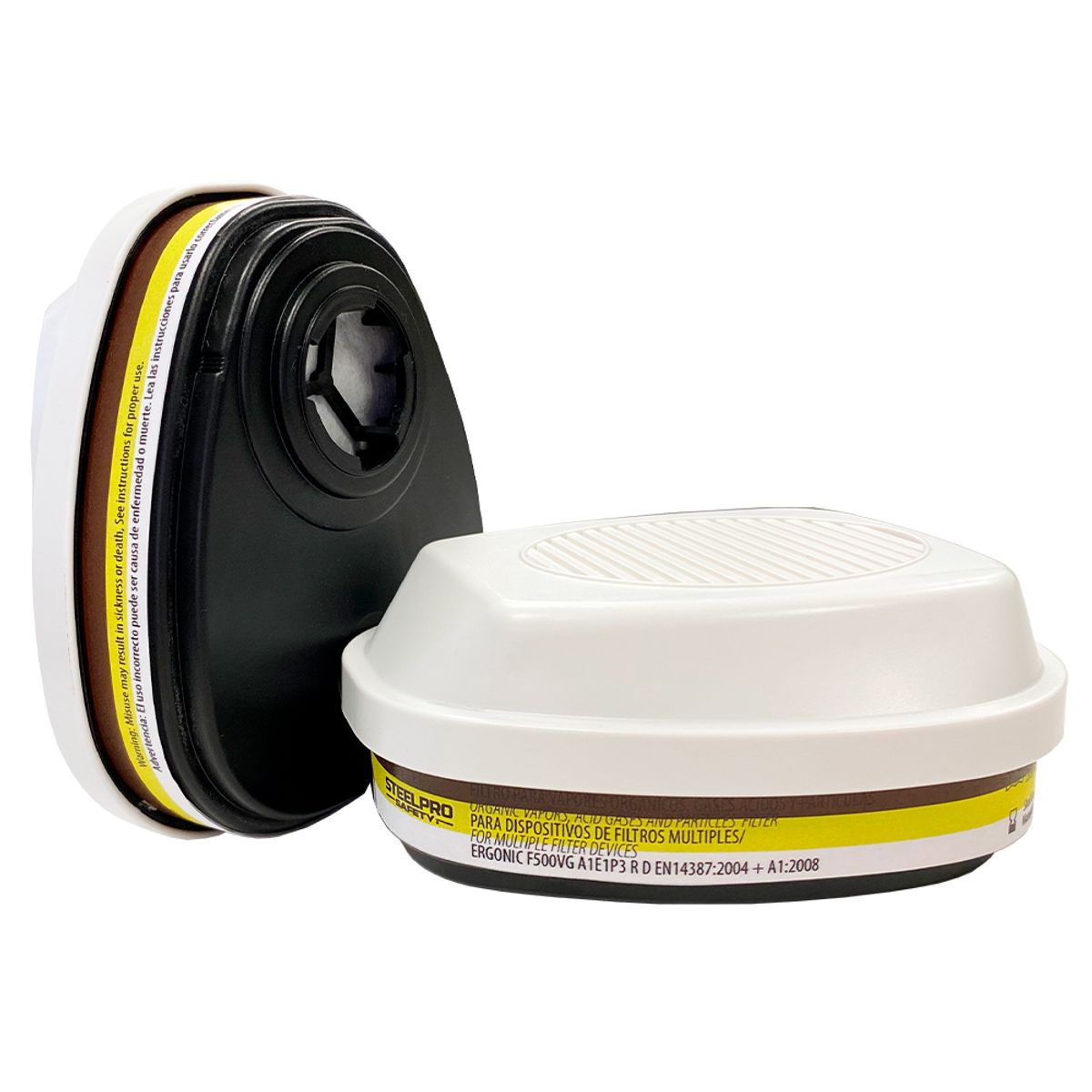STEELPRO - Filtro Ergonic F500Vgp3 A1E1 P3 R Gases Acidos, V.Organicos