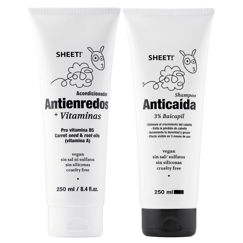 SHEET - Pack Shampoo Anticaída + Acondicionador Provitamina B5 Sheet