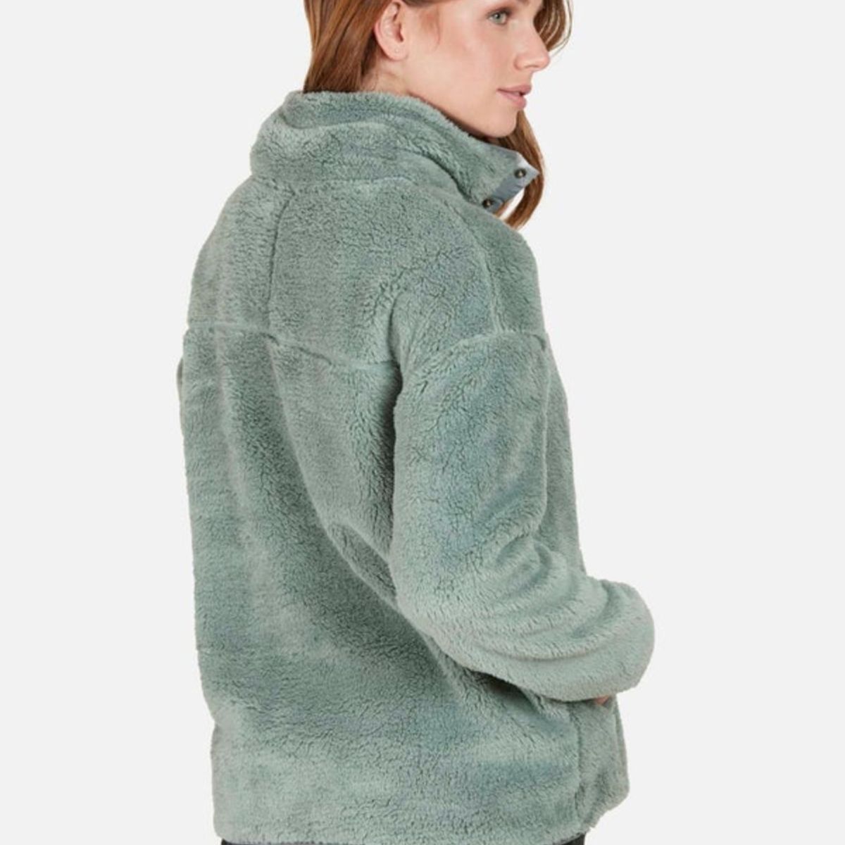 RIP CURL - Poleron SKY GRAY SNAP Mujer Turquesa Rip Curl