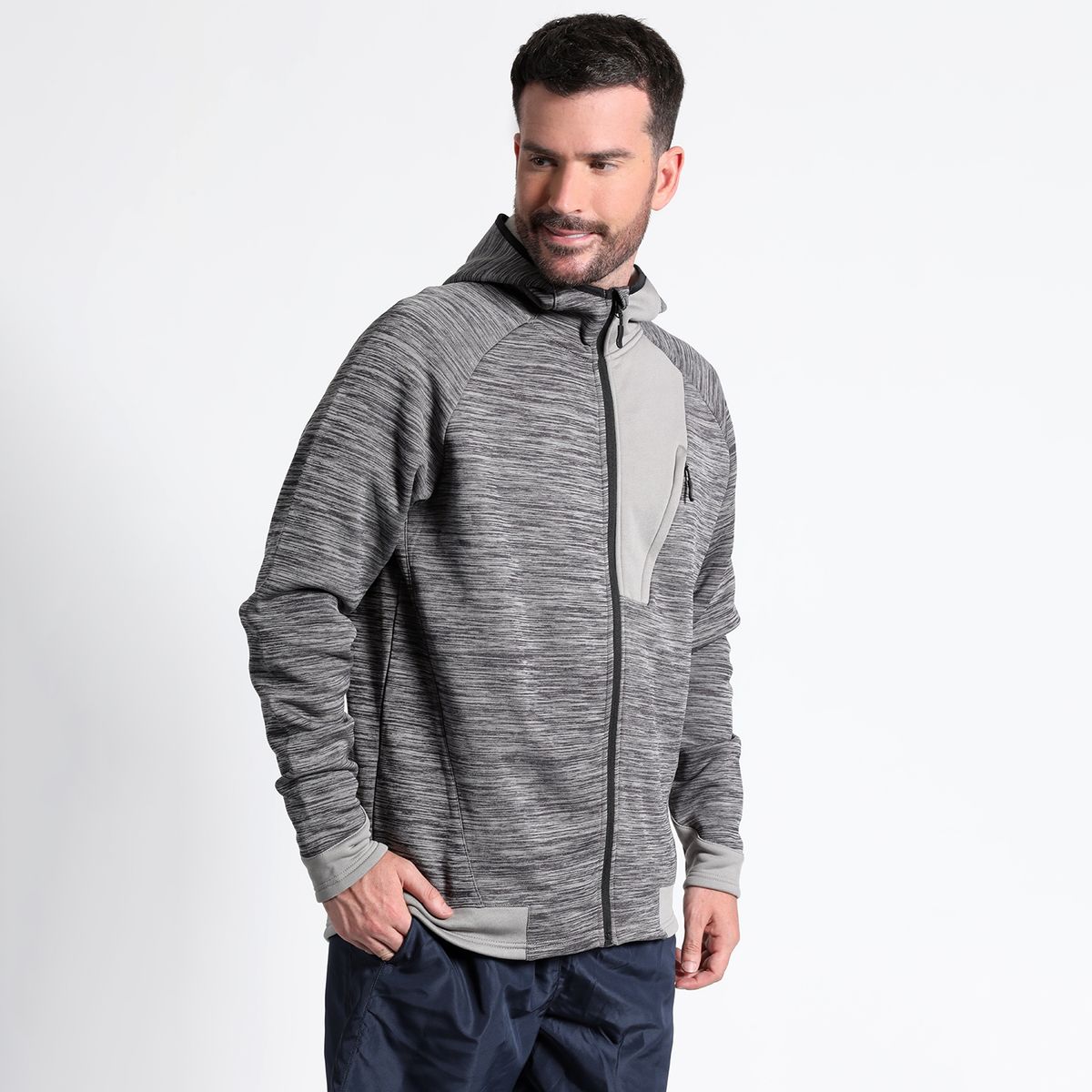KOTTING - Polerón Full Zipper Cuello Alto Con Capucha KOTTING
