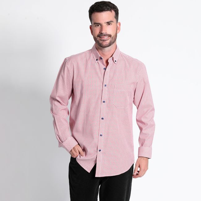 KOTTING - Camisa Fantasía Estampada Manga Larga Slim Fit KOTTING