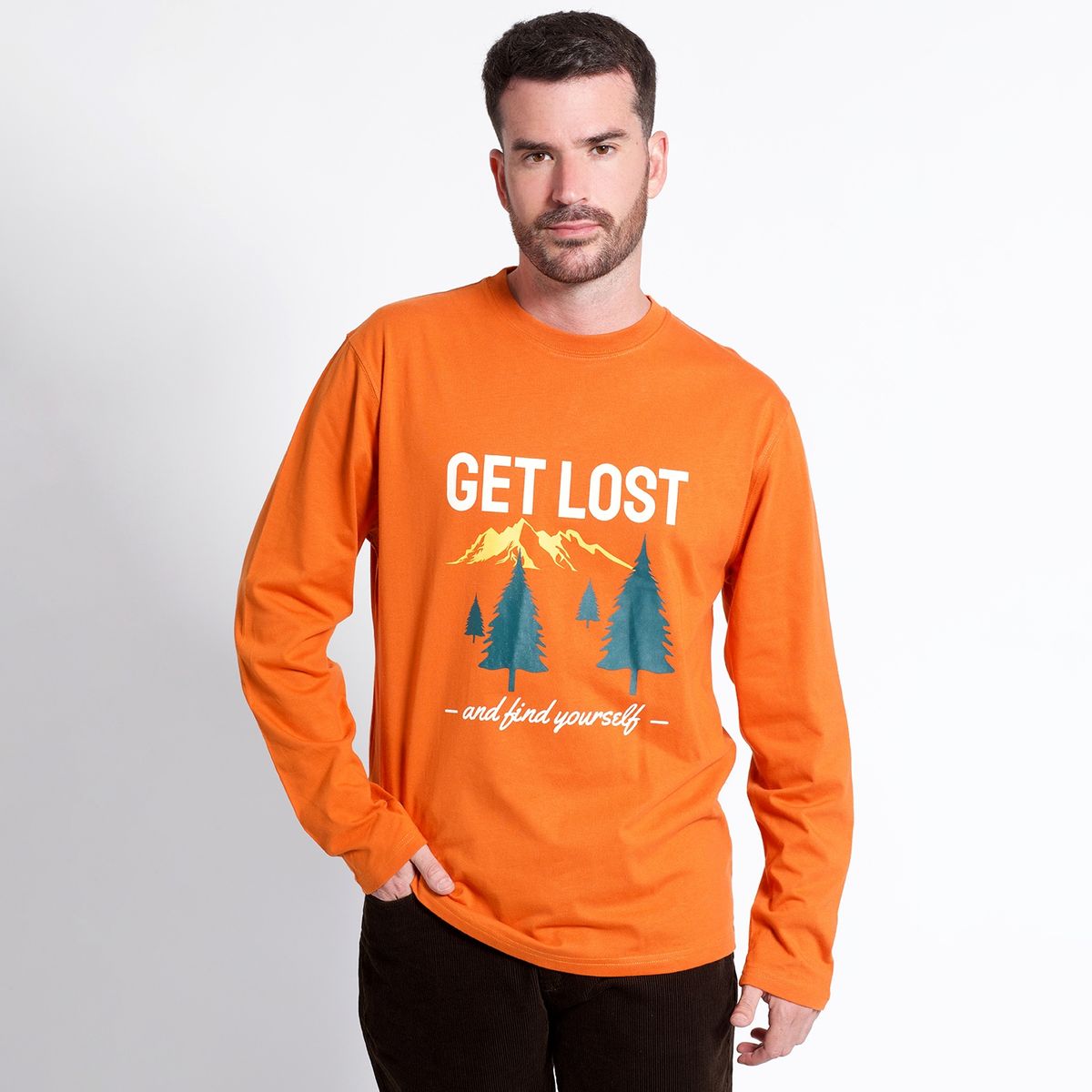 KOTTING - Polera Estampada Manga Larga Outdoor KOTTING