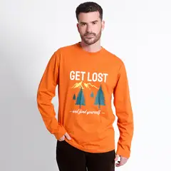 KOTTING - Polera Estampada Manga Larga Outdoor