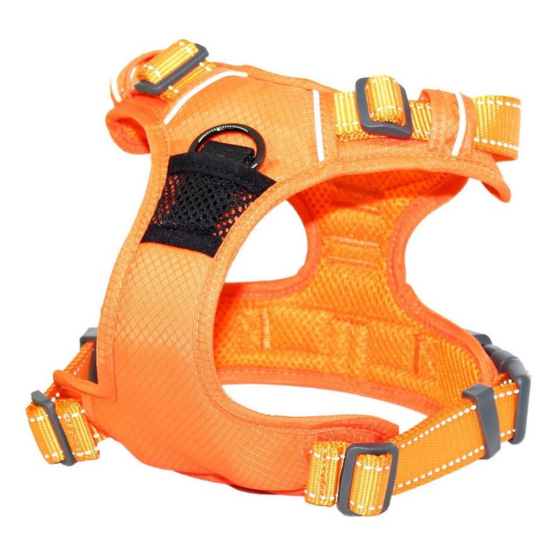MASCAN - Arnés Deportivo De Control M Naranja Perro Mascan