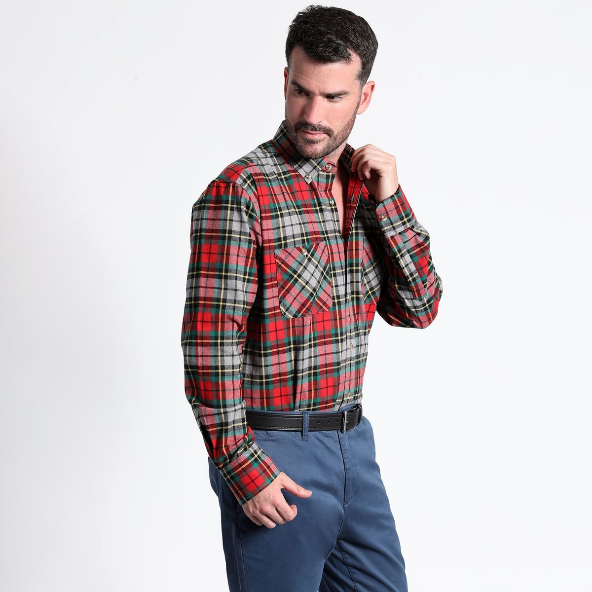 KOTTING - Camisa Villela Fantasía Manga Larga Regular Fit KOTTING