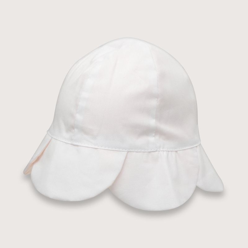 OPALINE - Gorro de niña playa reversible blanco