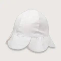 OPALINE - Gorro de niña playa reversible blanco