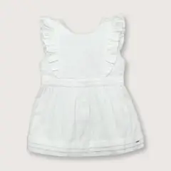 OPALINE - Vestido de niña navidad blanco (6 meses a 4 años)