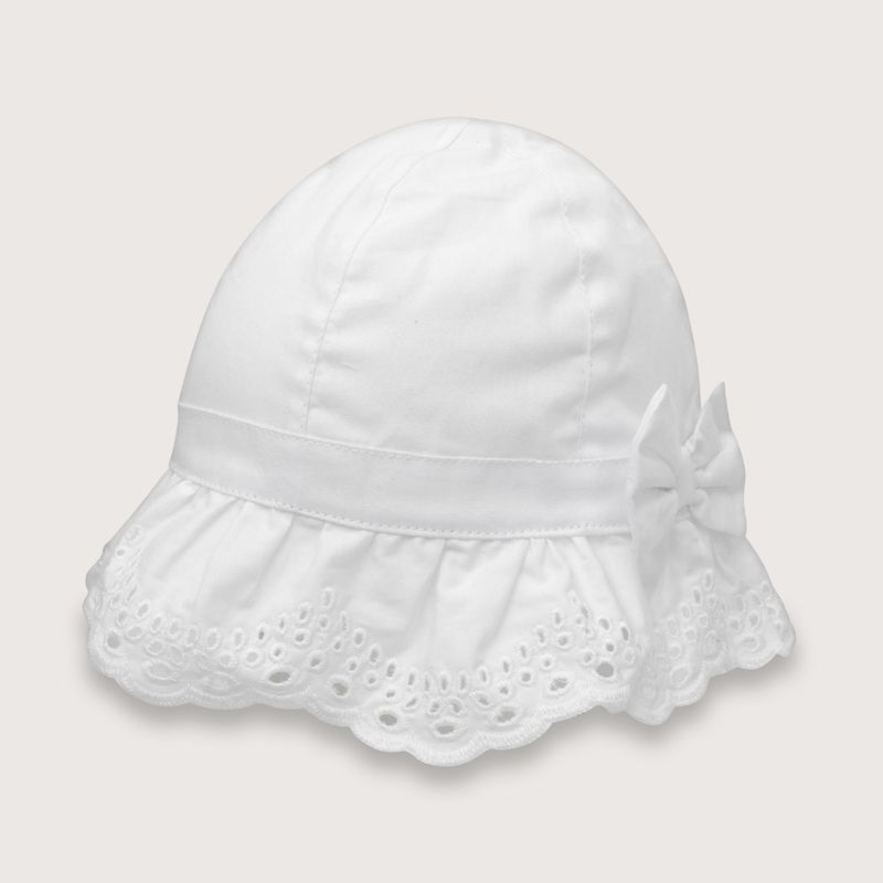 OPALINE - Gorro de niña playa blanco