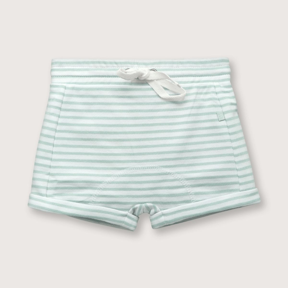 OPALINE - Short de niño cintura elástica verde (recién nacido a 9 meses)