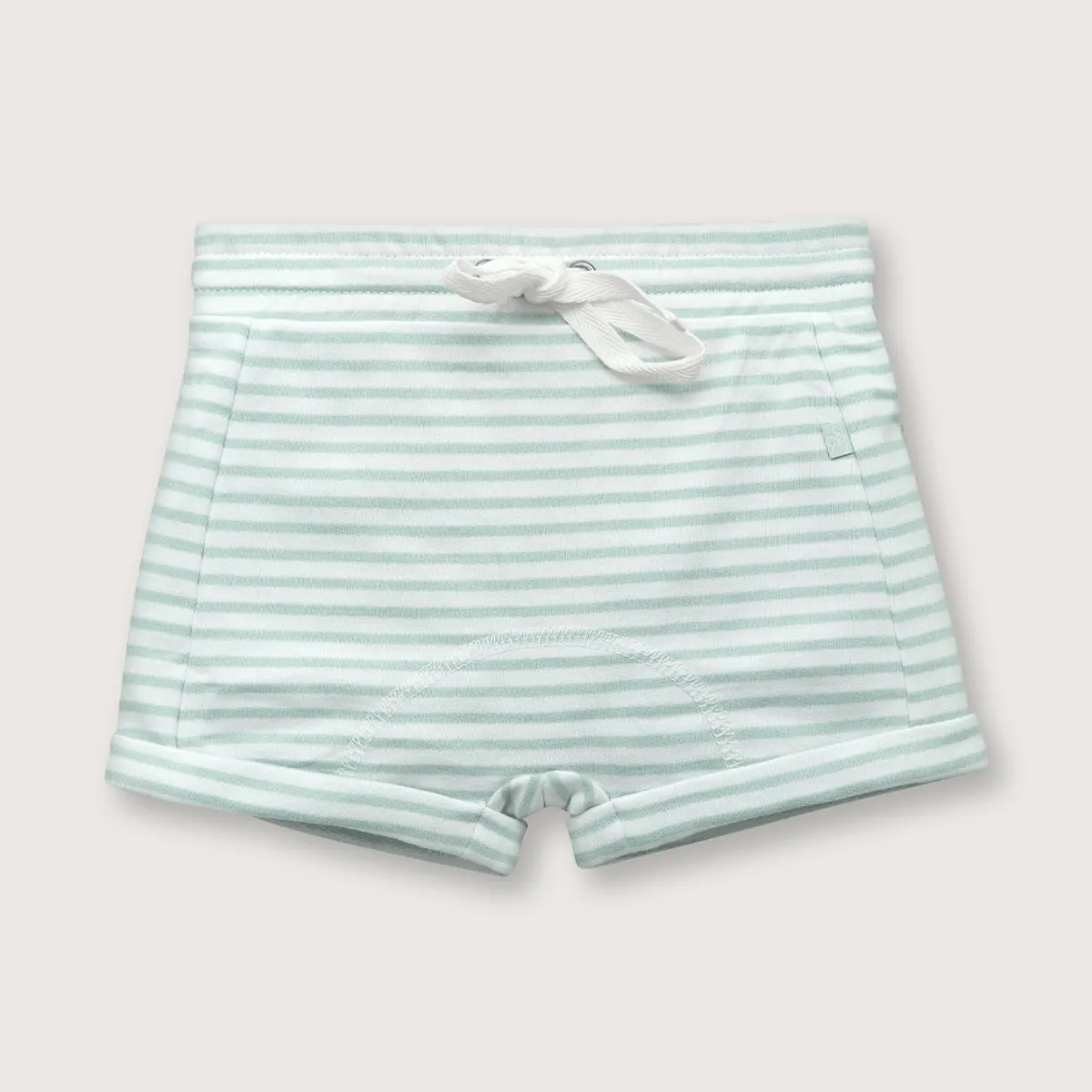 OPALINE - Short de niño cintura elástica verde (recién nacido a 9 meses)