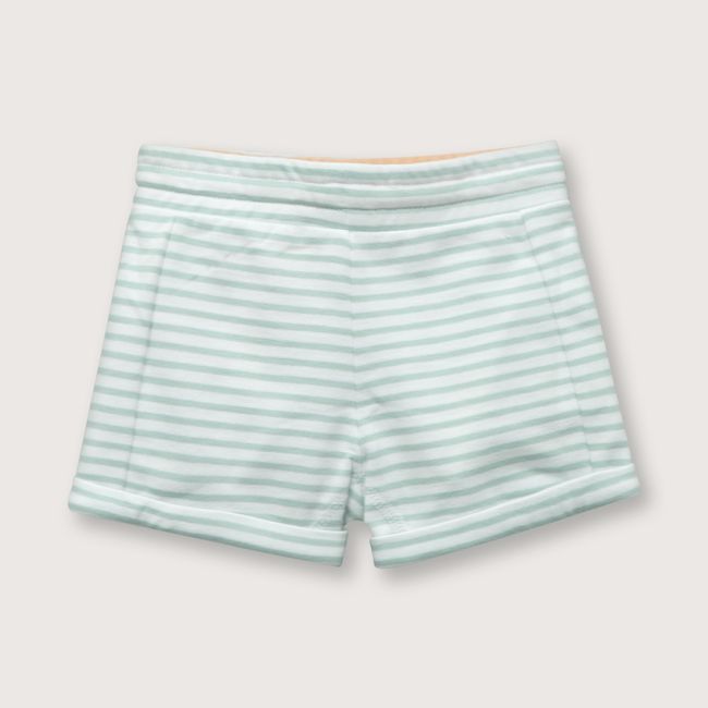 OPALINE - Short de niño cintura elástica verde (recién nacido a 9 meses)