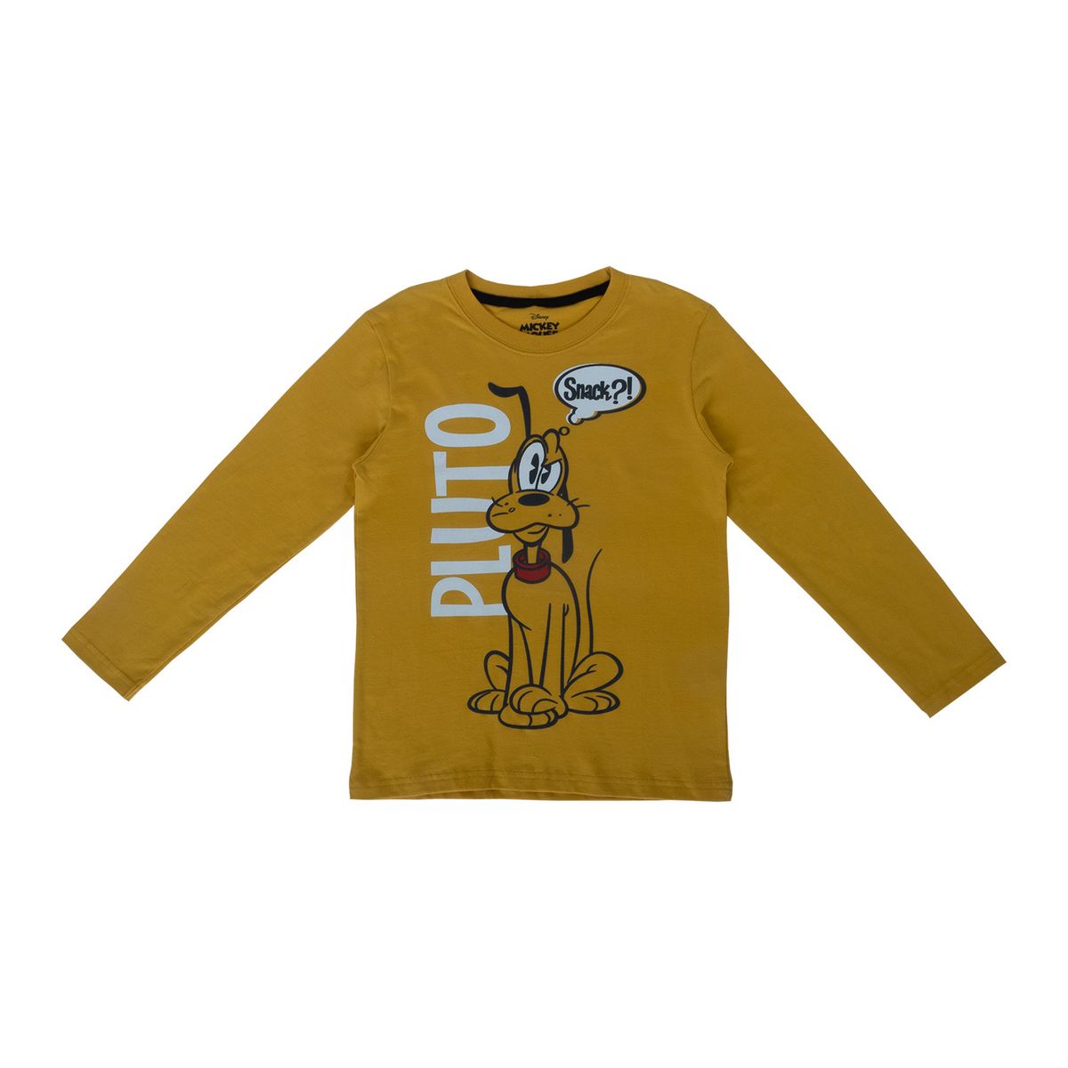 DISNEY - Polera Manga Larga Niño Mickey Dog Amarillo Disney