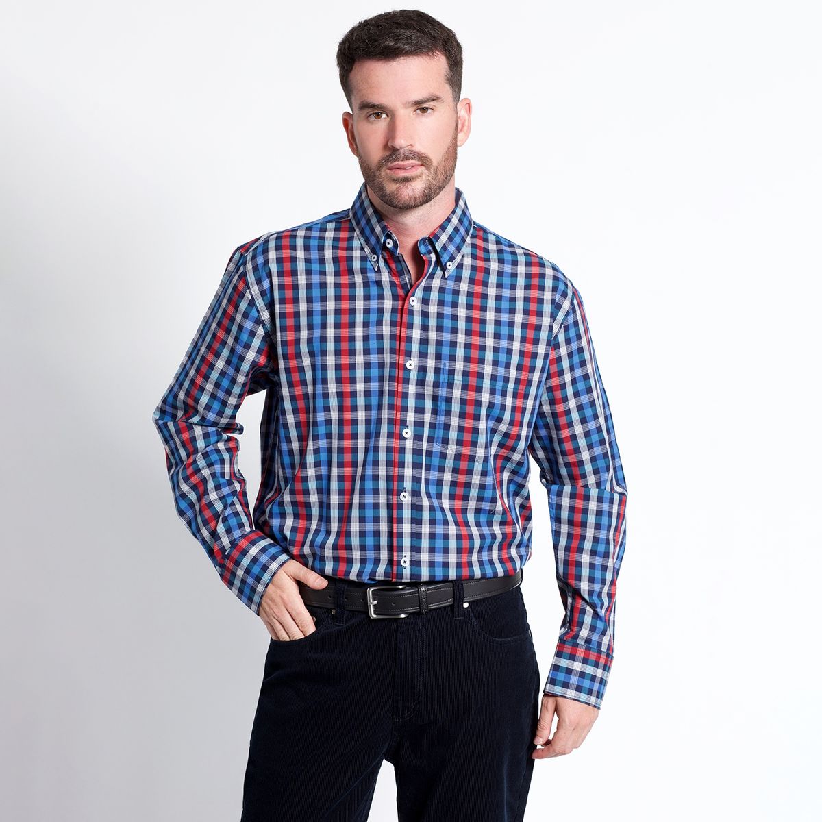 KOTTING - Camisa Fantasía Premium Manga Larga Regular Fit KOTTING