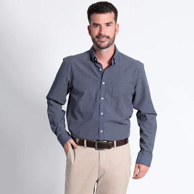 KOTTING - Camisa Fantasía Estampada Manga Larga Slim Fit KOTTING
