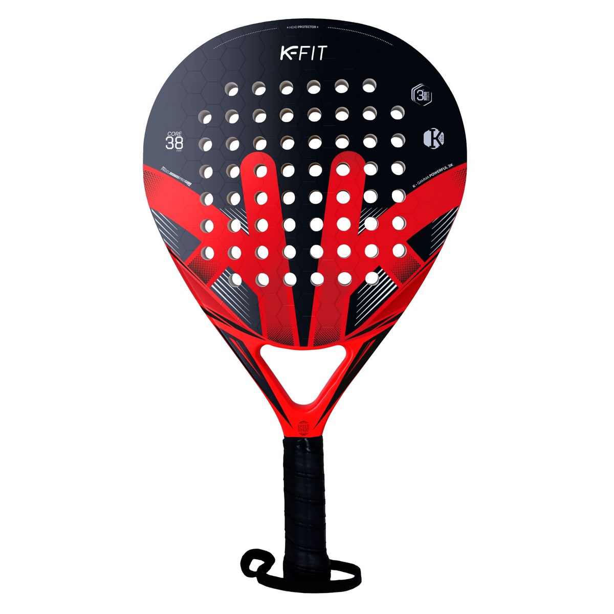 K FIT - Pala Padel K-gamma Powerful 3k
