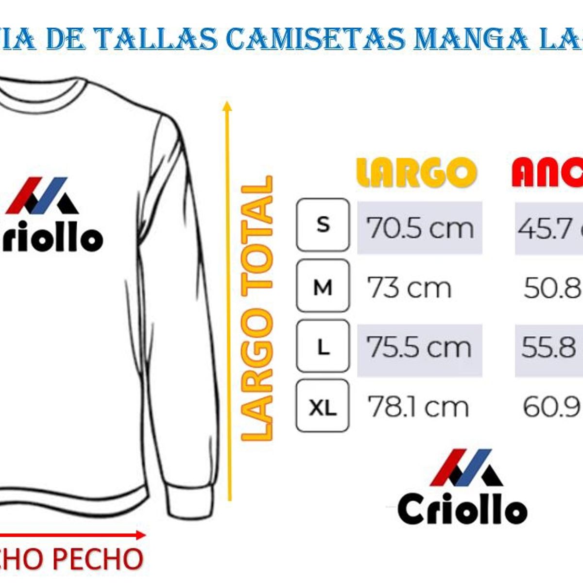 GENERICO - Polera Manga larga de  Rock And Roll