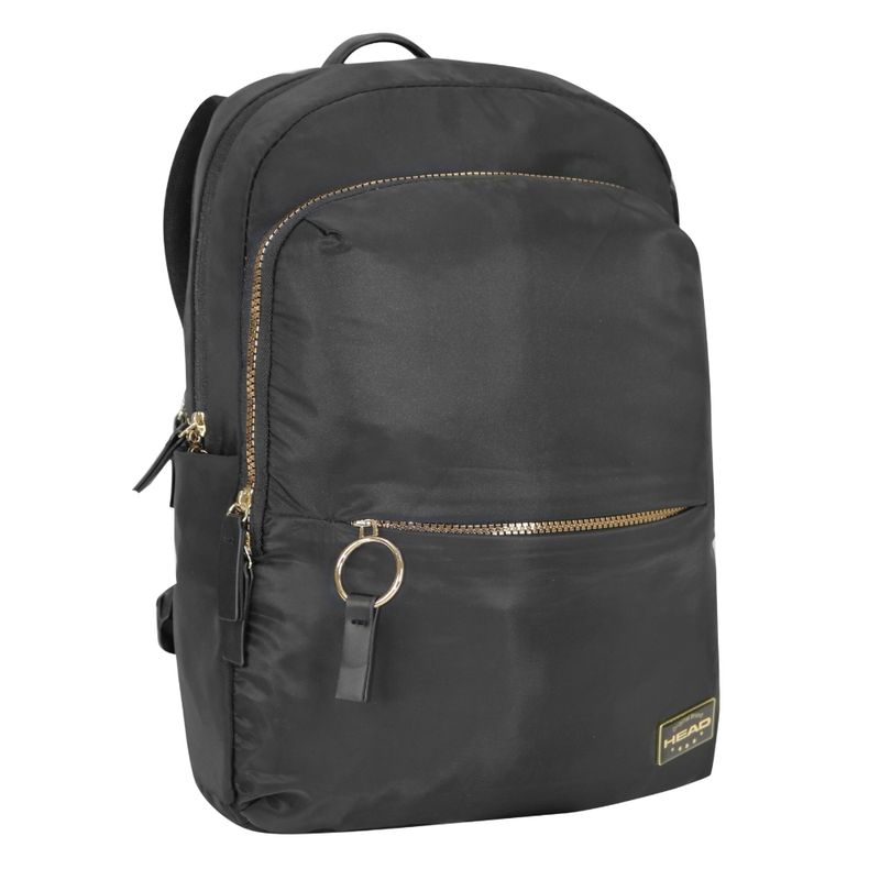 HEAD - Mochila Ejecutiva Mujer Boogy Negro Gold Head
