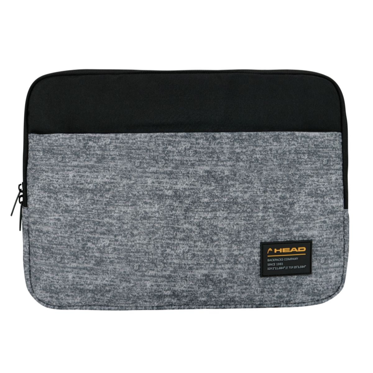 HEAD - Funda Computador Zip 14 Melange Gris Oscuro Head