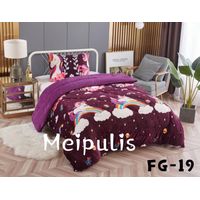 Cobertor de Invierno Plush con Chiporro 1,5 Plaza Unicornio