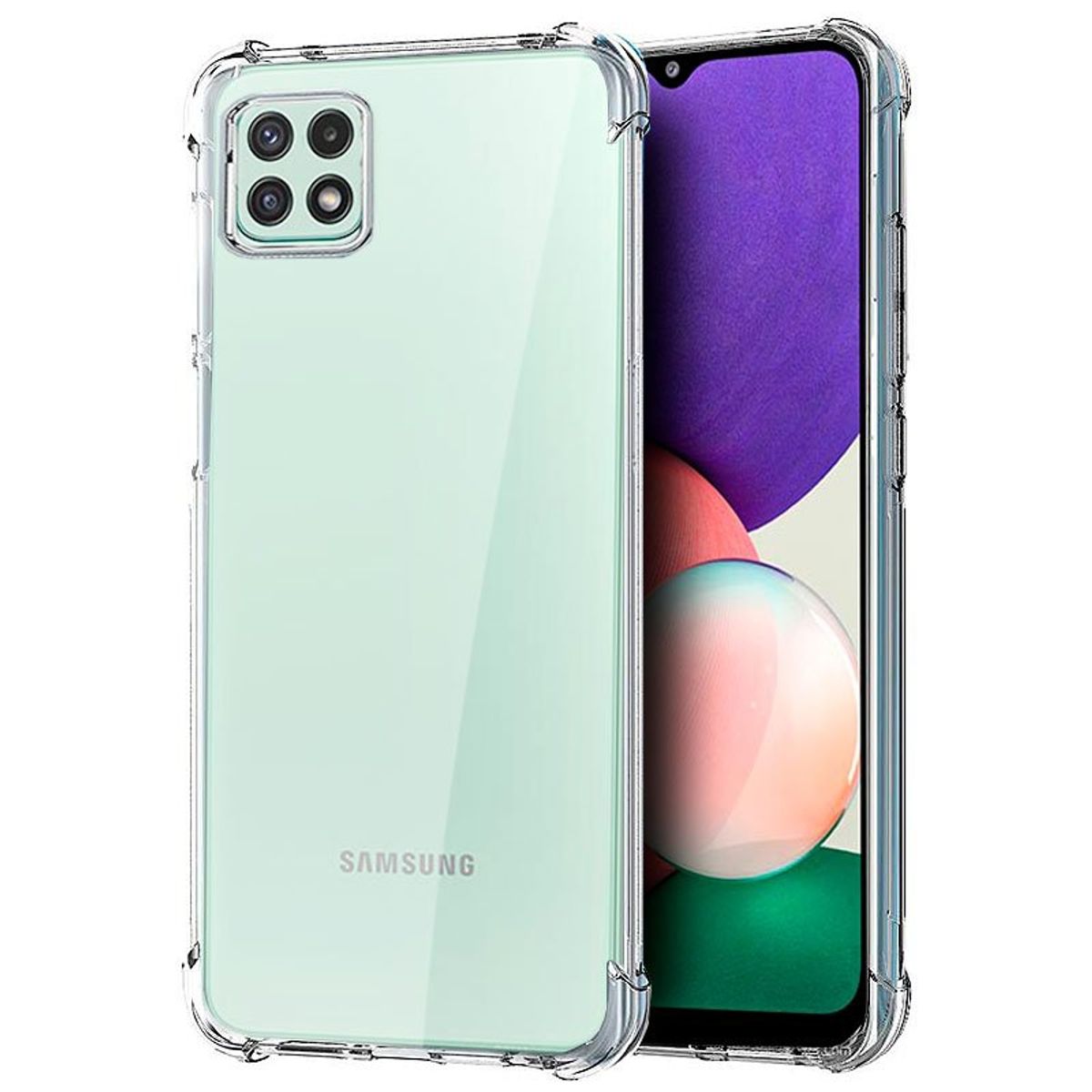 GENERICO - Carcasa Para Samsung Galaxy A22 5G Transparente Antigolpe