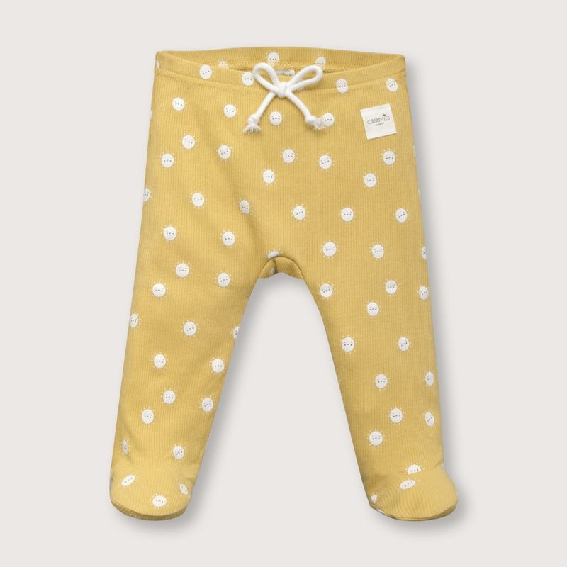 OPALINE - Pantalón orgánico mostaza (recién nacido a 9 meses)