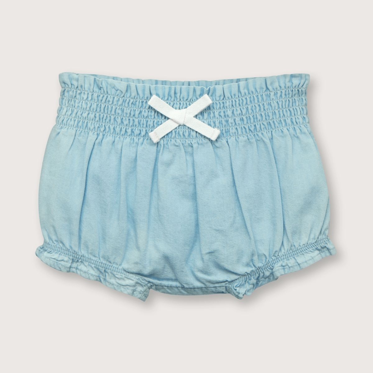 OPALINE - Short de niña cintura elástica Denim (recién nacido a 9 meses)