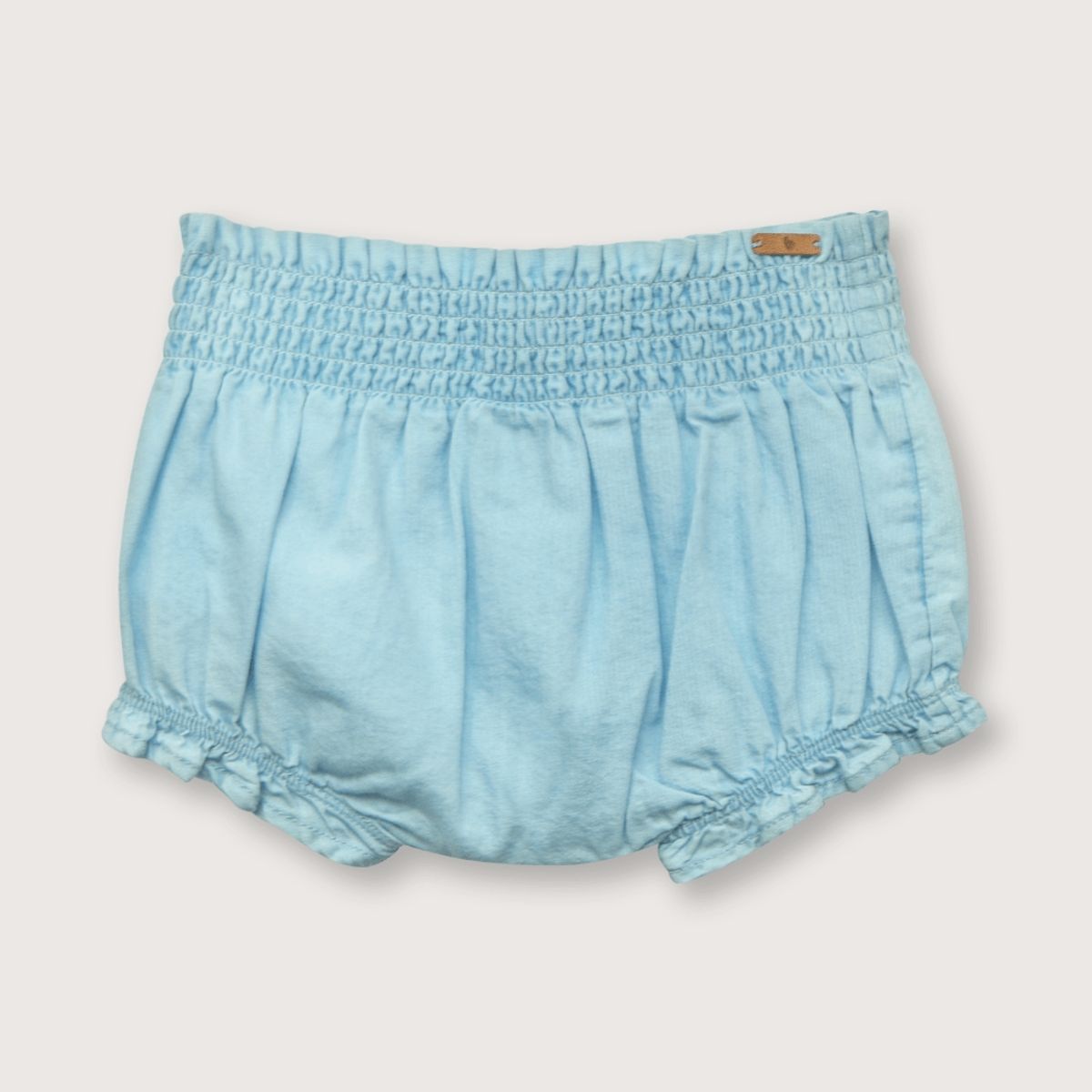 OPALINE - Short de niña cintura elástica Denim (recién nacido a 9 meses)