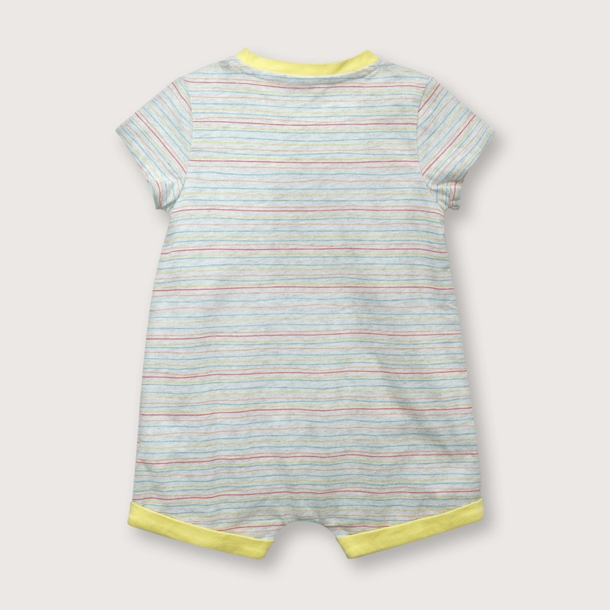 OPALINE - Bombacho de niño manga corta amarillo (recién nacido a 9 meses)