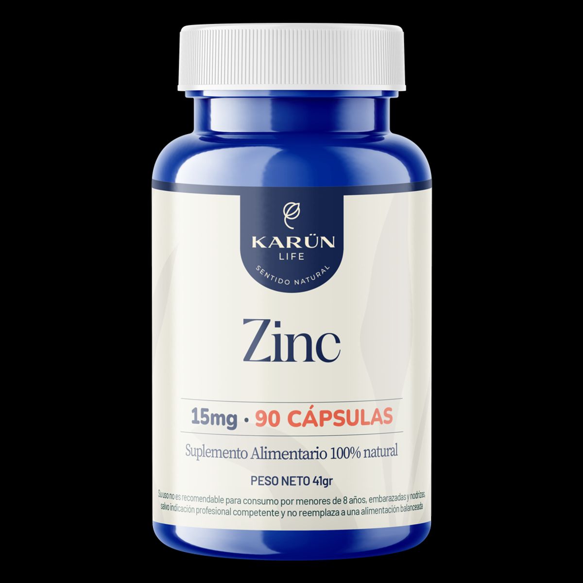 KARUNLIFE - Zinc 90 Cápsulas 450 Mg