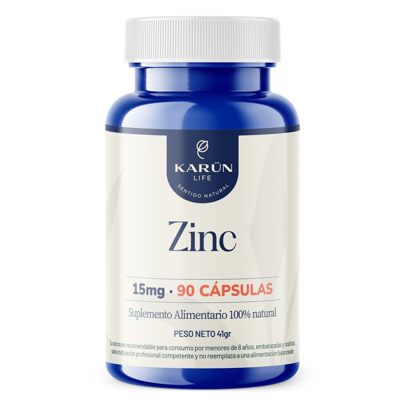 KARUNLIFE - Zinc 90 Cápsulas 450 Mg