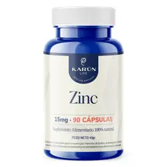 KARUNLIFE - Zinc 90 Cápsulas 450 Mg