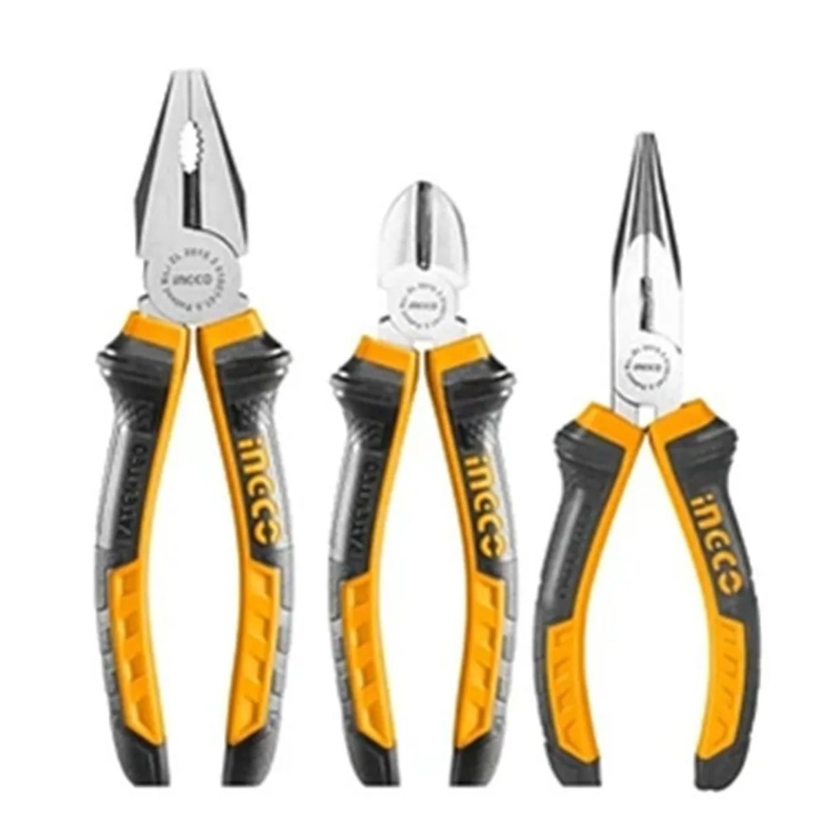 INGCO - Set De Alicates Universal Combinados 3 Pieza