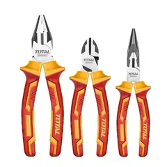 TOTAL TOOLS - Kit Set Juego De Alicates Aislados 3 Piezas