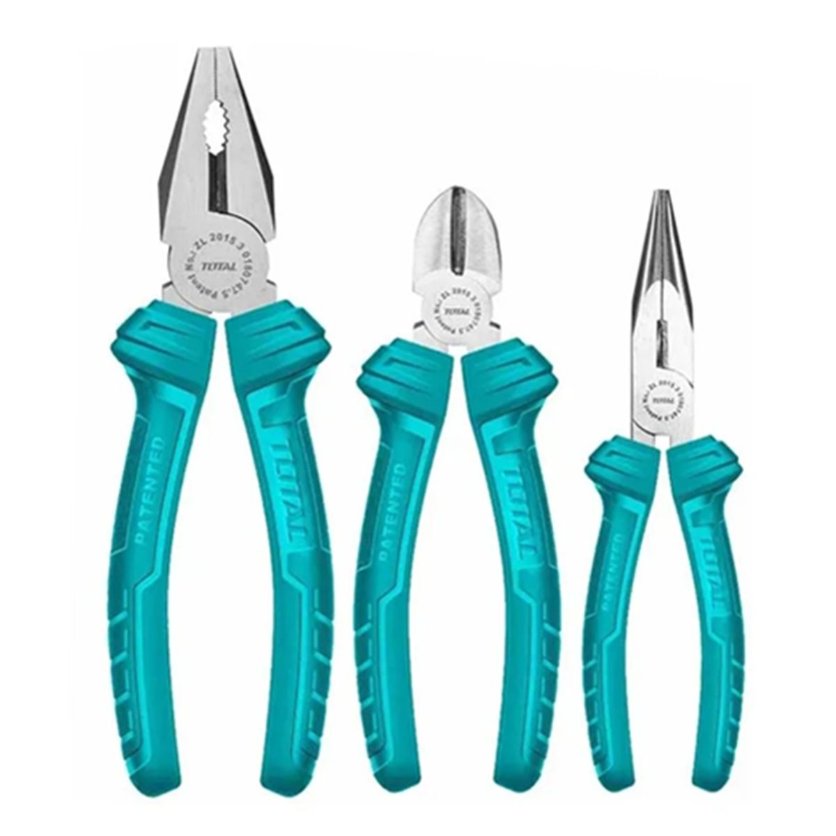 TOTAL TOOLS - Set De Alicates Universal Combinados 3 Pieza