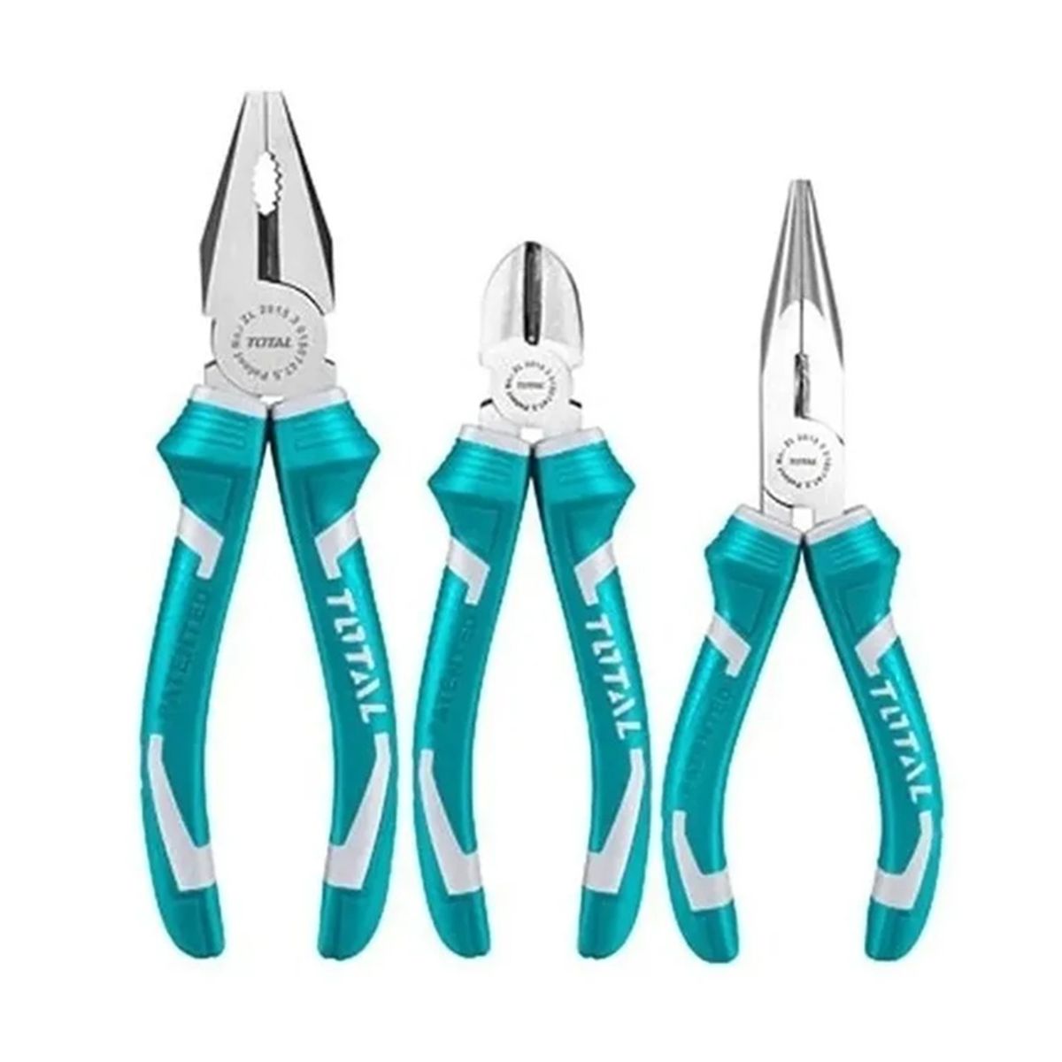 TOTAL TOOLS - Set De Alicates Universal Combinados 3 Piezas