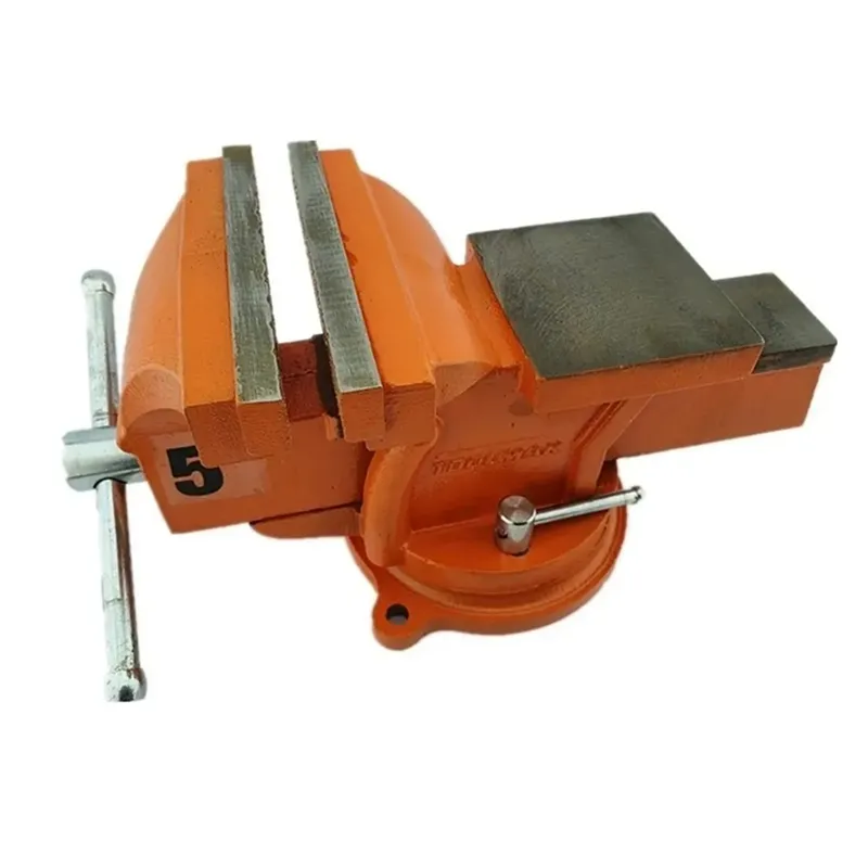 GENERICO - Tornillo De Banco Mecanico Base Giratoria 5 Pulgadas Toolmak