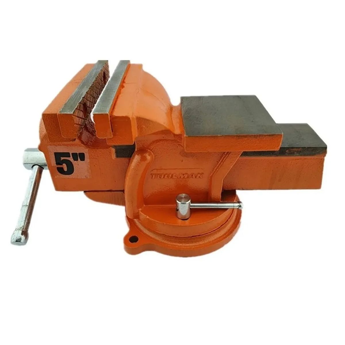 GENERICO - Tornillo De Banco Mecanico Base Giratoria 5 Pulgadas Toolmak