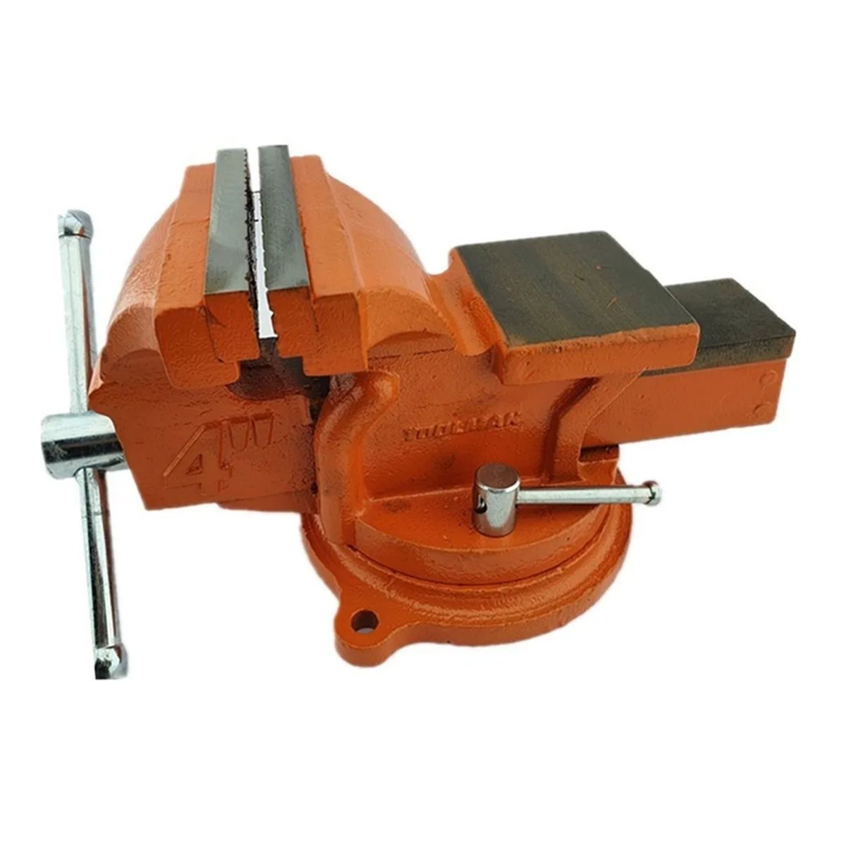 GENERICO - Tornillo De Banco Mecanico Base Giratoria 4 Pulgadas Toolmak