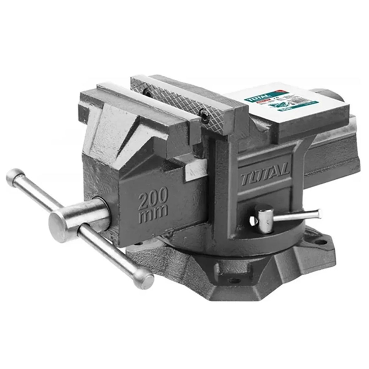 TOTAL TOOLS - Tornillo De Banco Mecanico Base Giratoria 8 Pulgadas