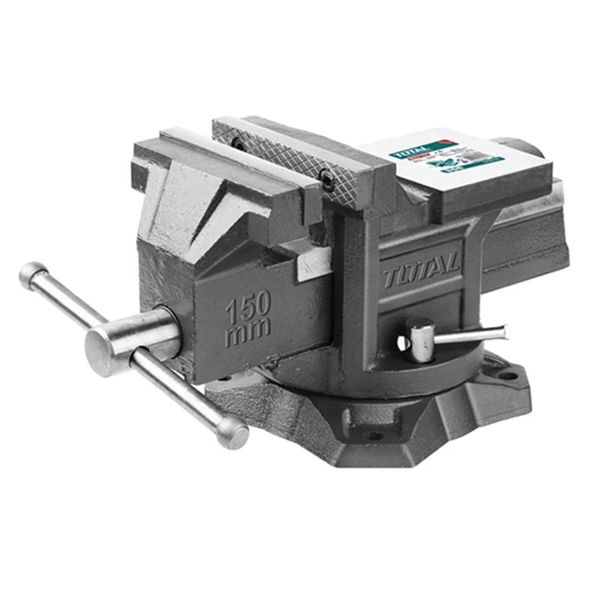 TOTAL TOOLS - Tornillo De Banco Mecanico Base Giratoria 6 Pulgadas