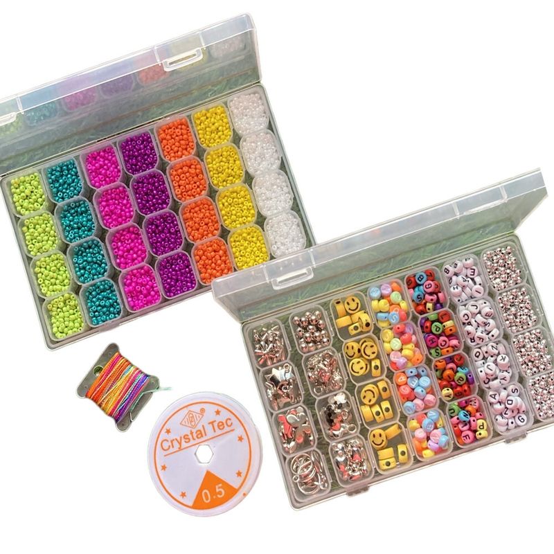 GENERICO - KIT DE BISUTERÍA PARA CREAR HERMOSOS COLLARES Y PULSERAS