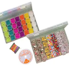 GENERICO - KIT DE BISUTERÍA PARA CREAR HERMOSOS COLLARES Y PULSERAS