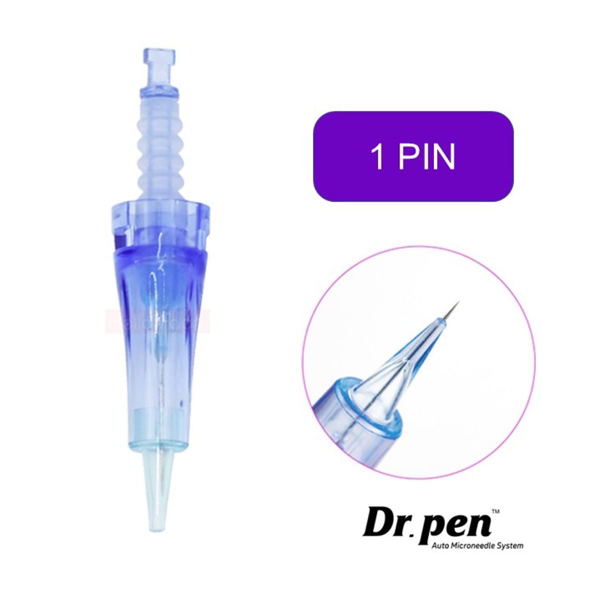 GENERICO - Cartucho Dermapen 1 Pin para Micro Pigmentación Pack 10