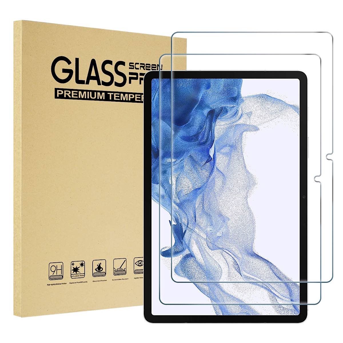 GENERICO - Pack Láminas De Vidrio Pantalla Para Samsung Tab S7 FE…